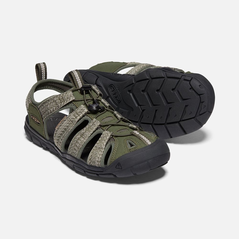 Keen Outdoor Sandalet Erkek Zeytin Yeşili - Clearwater Cnx - Türkiye XWEU62431